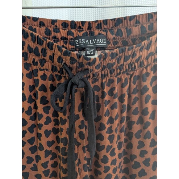 P.J. Salvage Cheetah Jogger Pants Rayon Elastic Waist Drawstring Animal (E12) - Picture 2 of 7